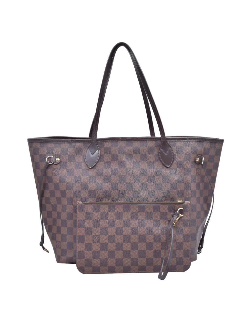 Louis Vuitton Damier Ebene Neverfull MM with Pouch SF5105